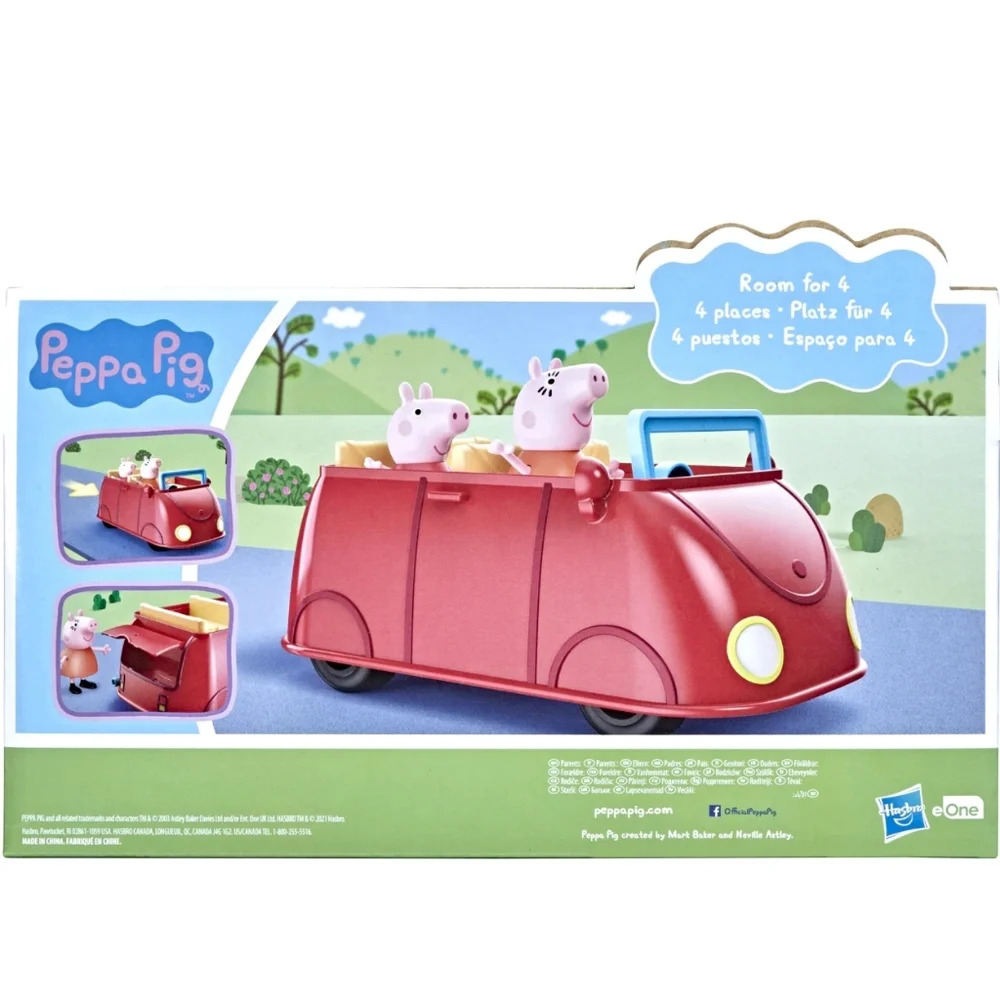 Peppa Pig, Car Vehicle, Includes 2 Figures, Red, Baby and Toddler Toy - Picture 5 of 5